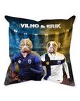 'Finland Doggos' Personalized 2 Pet Throw Pillow