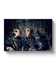 'The Navy Veterans' Personalized 3 Pet Canvas