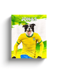 'Brazil Doggos Soccer' Personalized Pet Canvas
