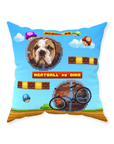 Retro Video Game Personalized Pet Throw Pillow