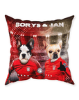 'Poland Doggos' Personalized 2 Pet Throw Pillow