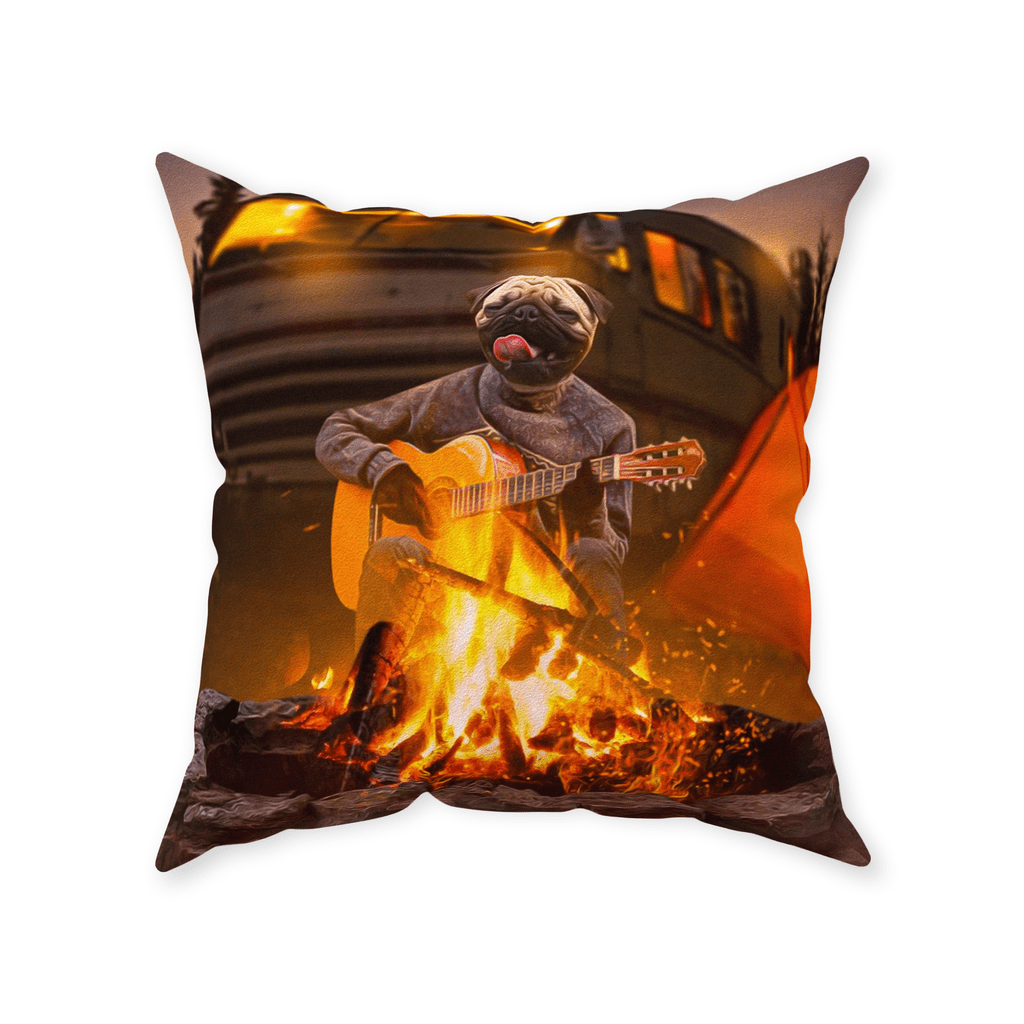 &#39;The Camper&#39; Personalized Pet Throw Pillow