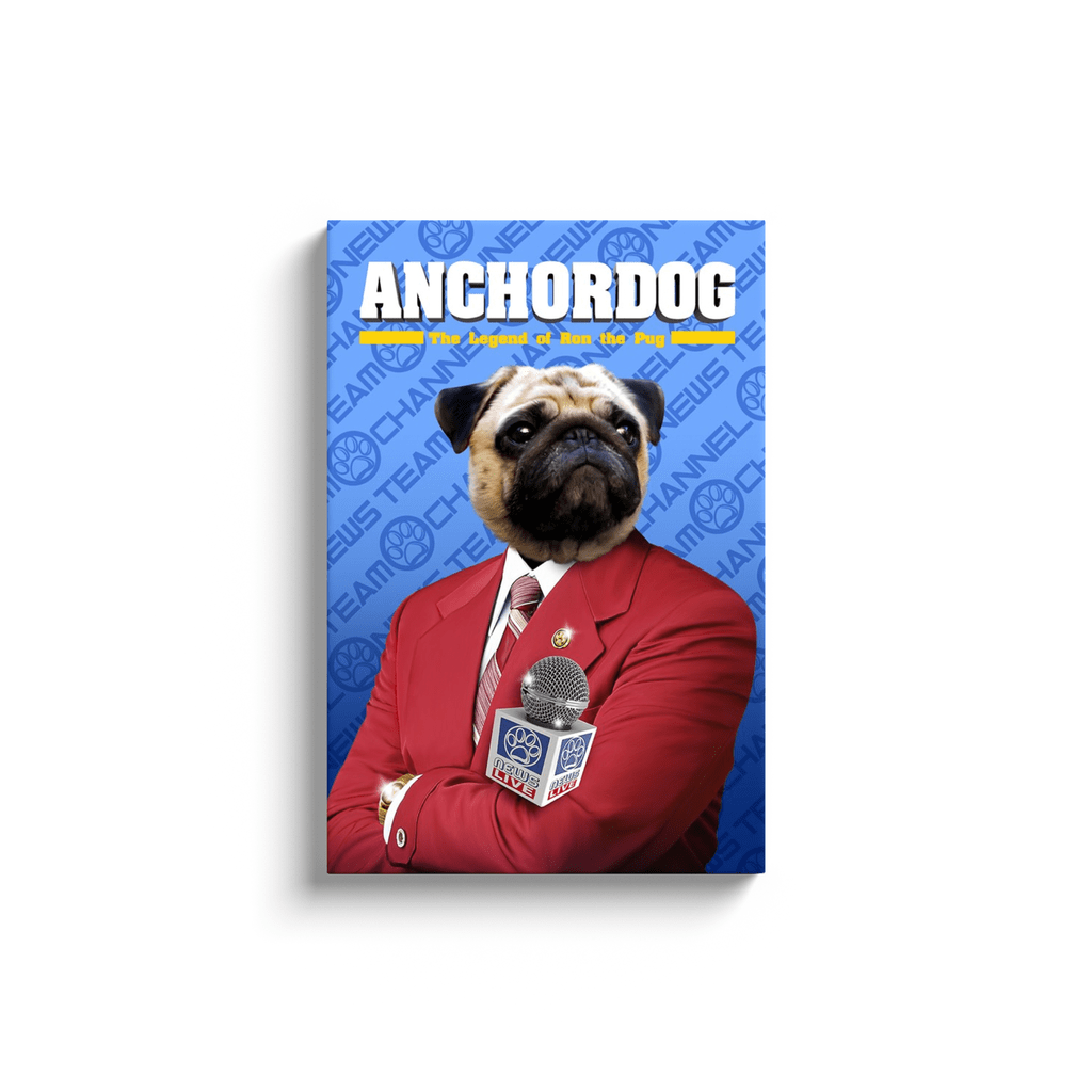 Lienzo personalizado para mascotas &#39;Anchordog&#39;