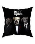 'The Dogfathers' Personalized 3 Pet Throw Pillow