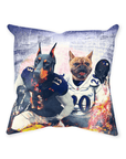 'Baltimore Doggos' Personalized 2 Pet Throw Pillow