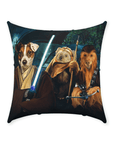 'Star Woofers 2' Personalized 3 Pet Throw Pillow