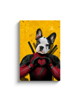 'Deadpaw' Personalized Pet Canvas