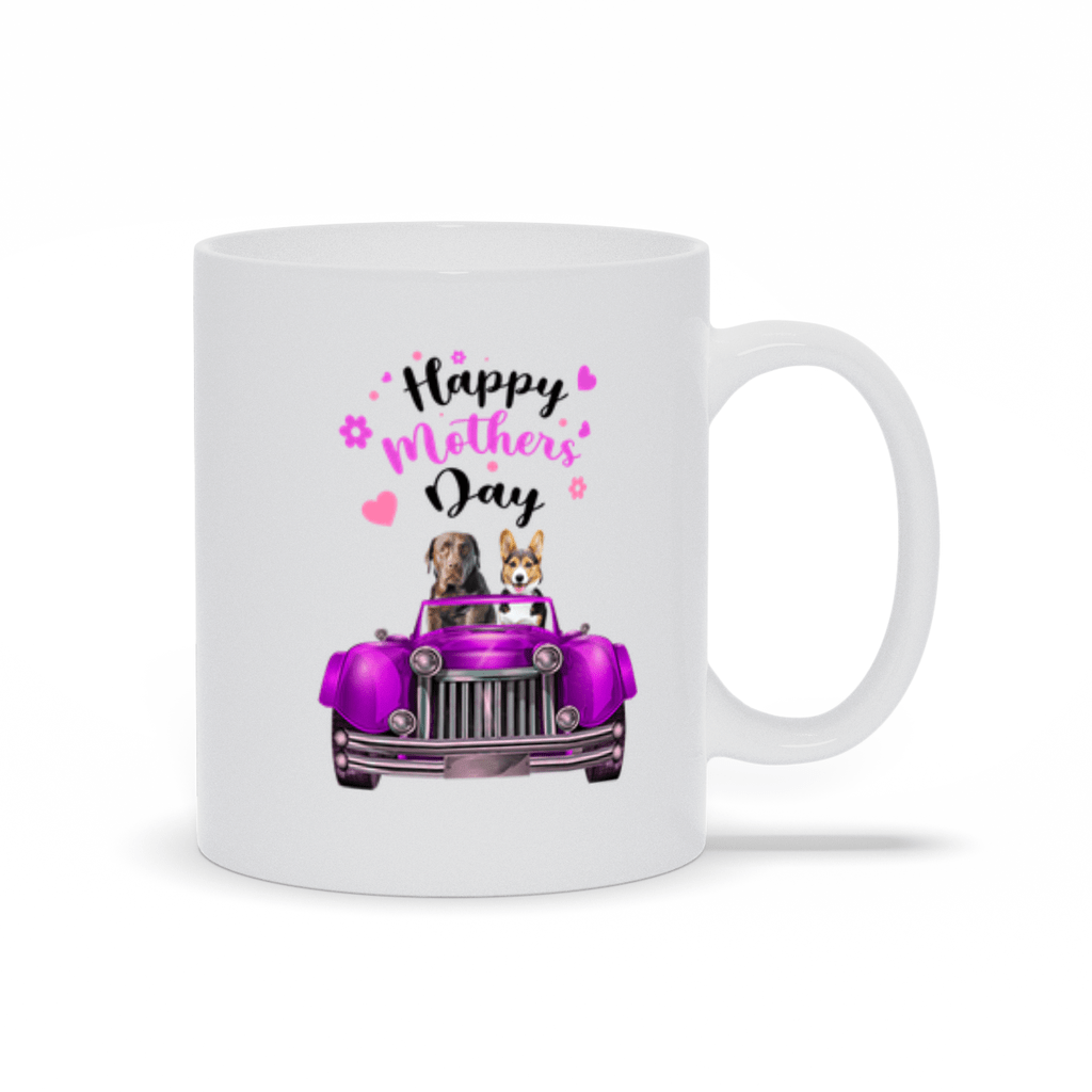 &#39;Mother&#39;s Day Classic Car&#39; Custom Pet Mom Mug