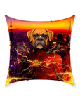 'Flash Doggo' Personalized Pet Throw Pillow