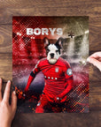 Puzzle personalizado para mascotas 'Polonia Doggos Soccer'