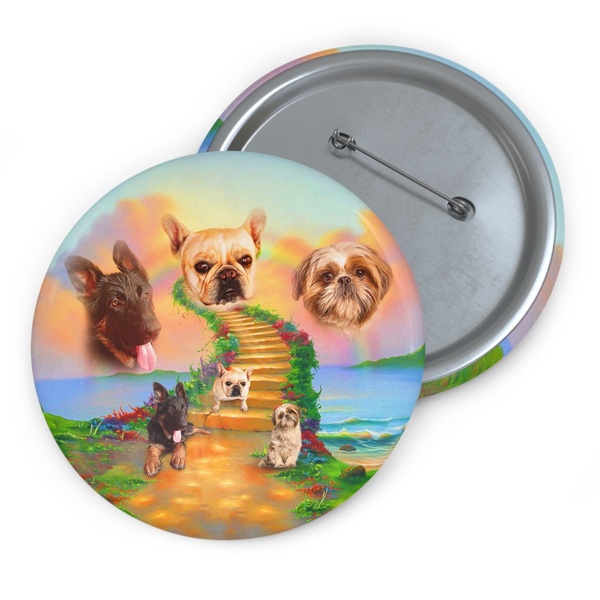Pin personalizado The Rainbow Bridge (1 - 3 mascotas)