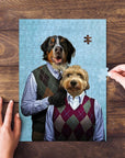 'Step Doggo & Doggette' Personalized 2 Pet Puzzle