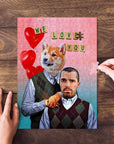 'Step Doggo & Human Valentines Edition' Personalized Puzzle