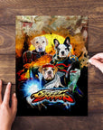 Puzzle personalizado de 3 mascotas 'Street Doggos'