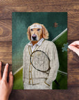 'The Tennis Player' Personalized Pet Puzzle