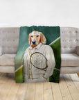 'The Tennis Player' Personalized Pet Blanket