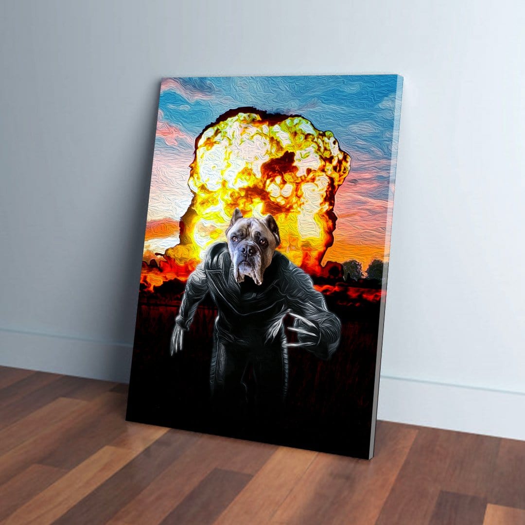 'Wolverine Dog' Personalized Pet Canvas