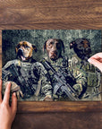 'The Army Veterans' Personalized 3 Pet Puzzle