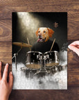 Rompecabezas personalizado para mascotas 'El baterista'