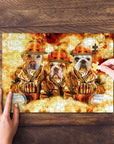 'The Firefighters' Personalized 3 Pet Puzzle