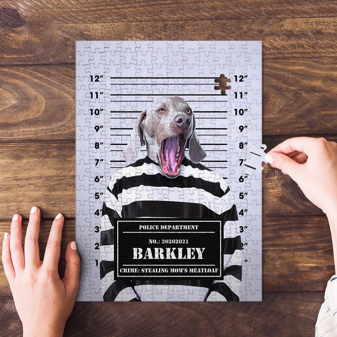 &#39;The Guilty Doggo&#39; Personalized Pet Puzzle