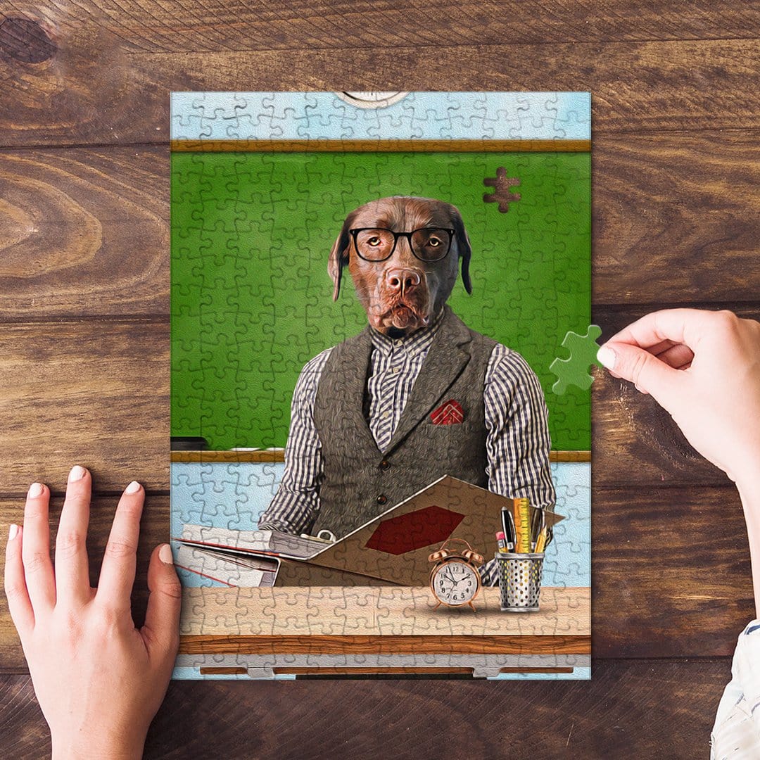 &#39;The Teacher&#39; Personalized Pet Puzzle