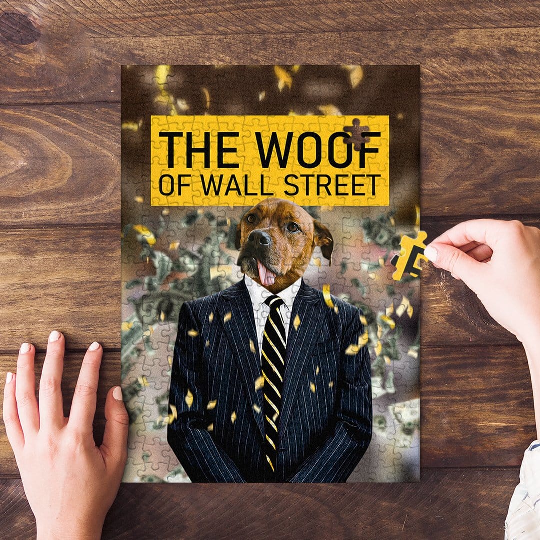 &#39;The Woof of Wall Street&#39; Personalized Pet Puzzle