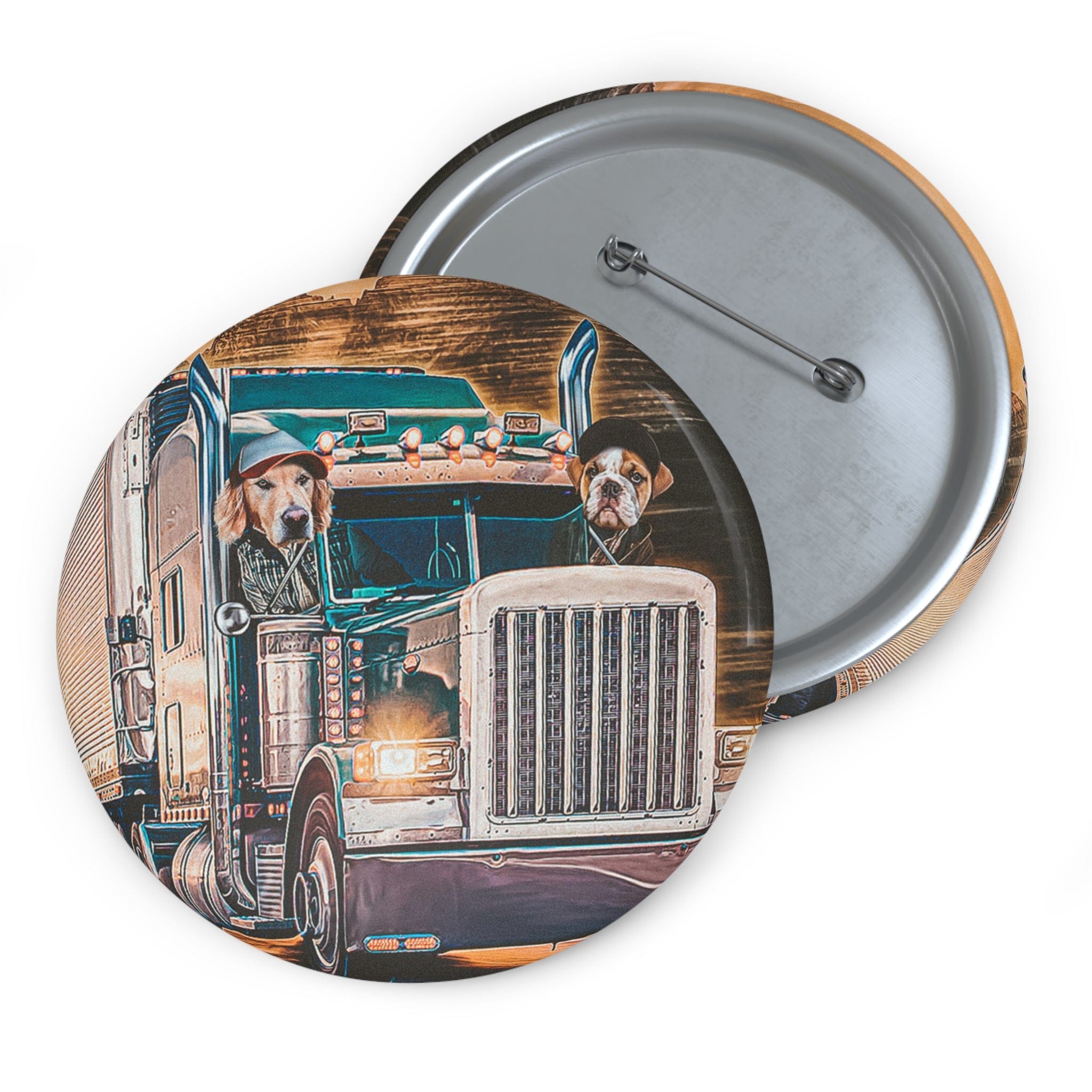 The Trucker(s) ( 1 - 4 Pets) Custom Pin