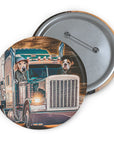 Chapa personalizada The Trucker(s) (1 - 4 mascotas)